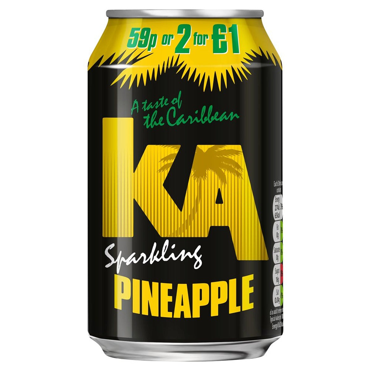 KA - Sparkling Pineapple Can - 330ml - Continental Food Store