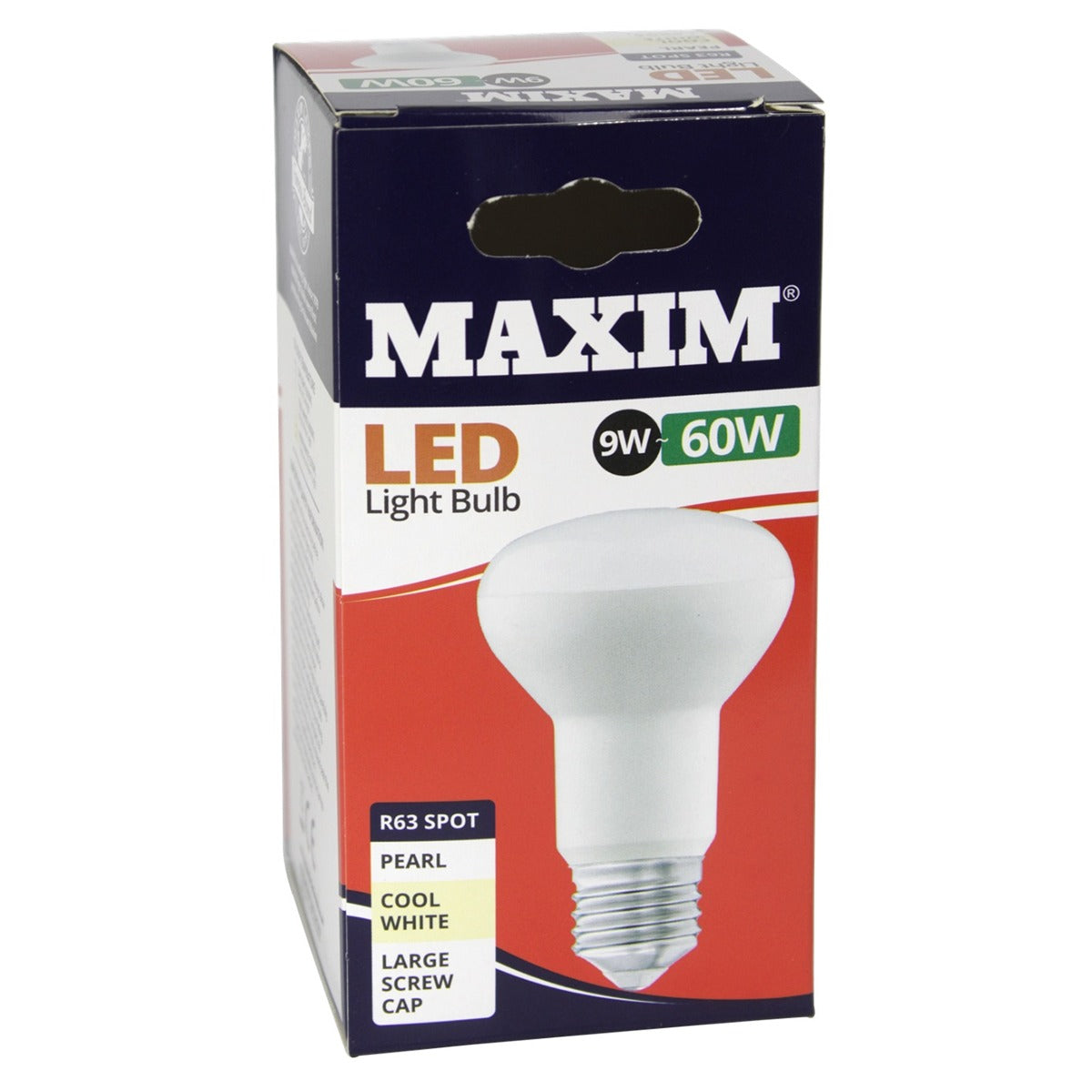 Maxim - LED R63 Spot Lightbulb 9W - White - Continental Food Store