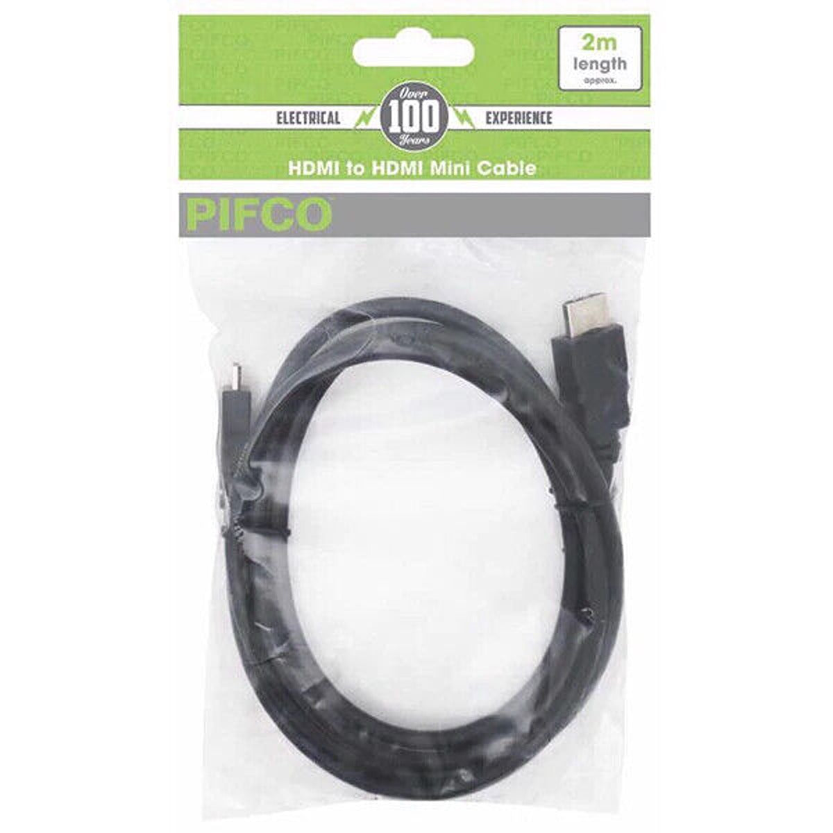 Pifco - Strong Quality Micro HDMI Cable Black - 2M - Continental Food Store