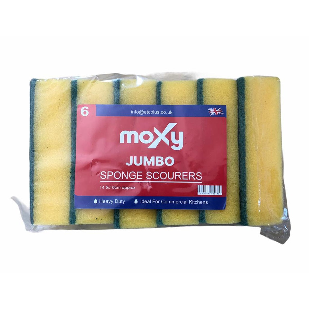 Moxy - 6 Jumbo Sponge Scourers - Continental Food Store