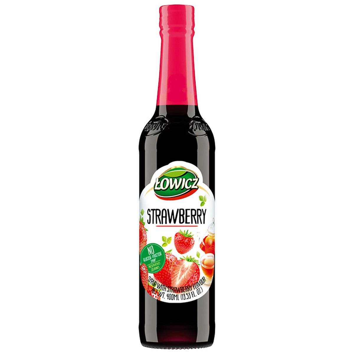 Lowicz - Strawberry Syrup - 400ml - Continental Food Store