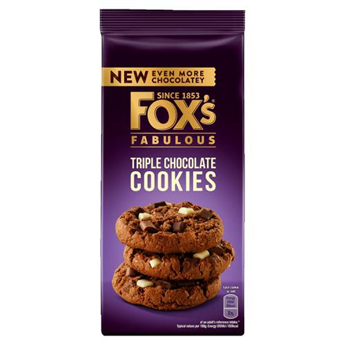 Fox's - Fabulous Triple Chocolate Cookies - 180g - Continental Food Store