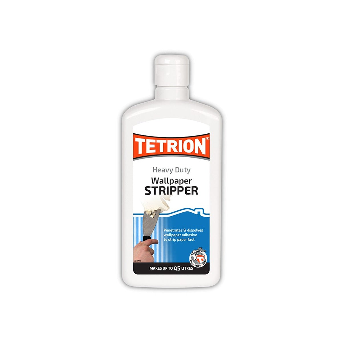 A bottle of Tetrion - Wallpaper Stripper - 1pcs on a white background.