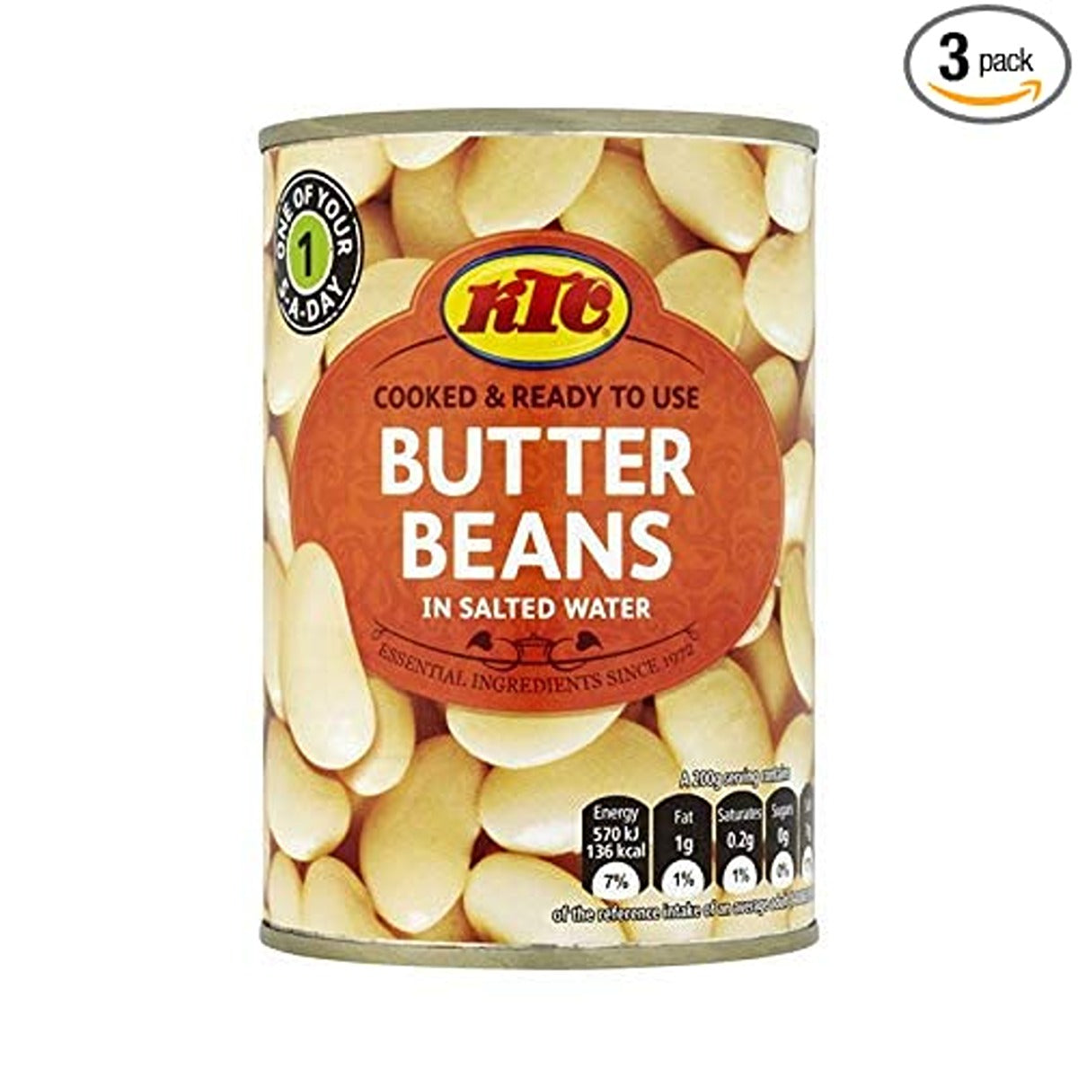 KTC - Butter Beans - 400g - Continental Food Store