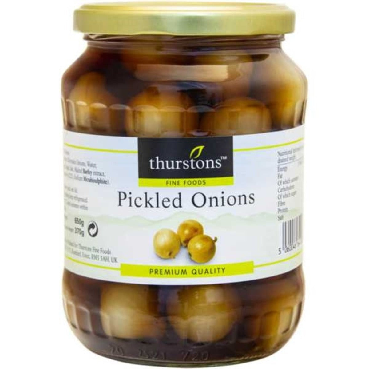 Thurstons - Pickled Onions - 650g - Continental Food Store
