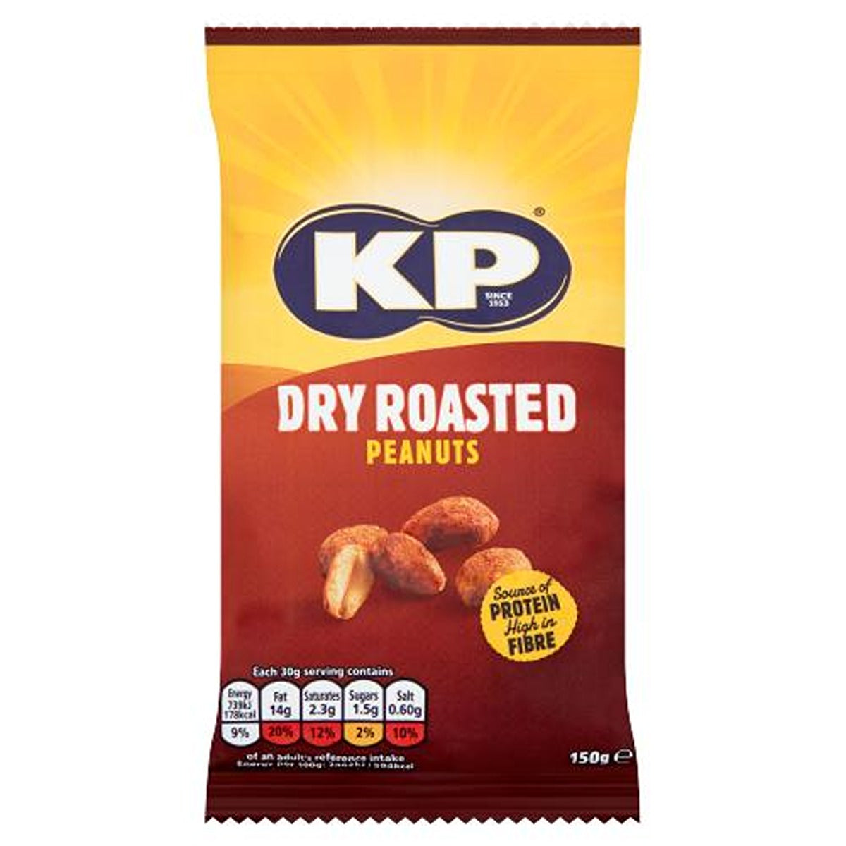 KP - Dry Roasted Peanuts - 150g - Continental Food Store