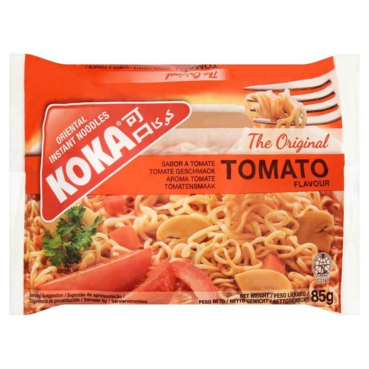 Koka - Tomato Flavour Instant Noodles - 85g - Continental Food Store Koka - Tomato Flavour Instant Noodles - 85g - Continental Food Store