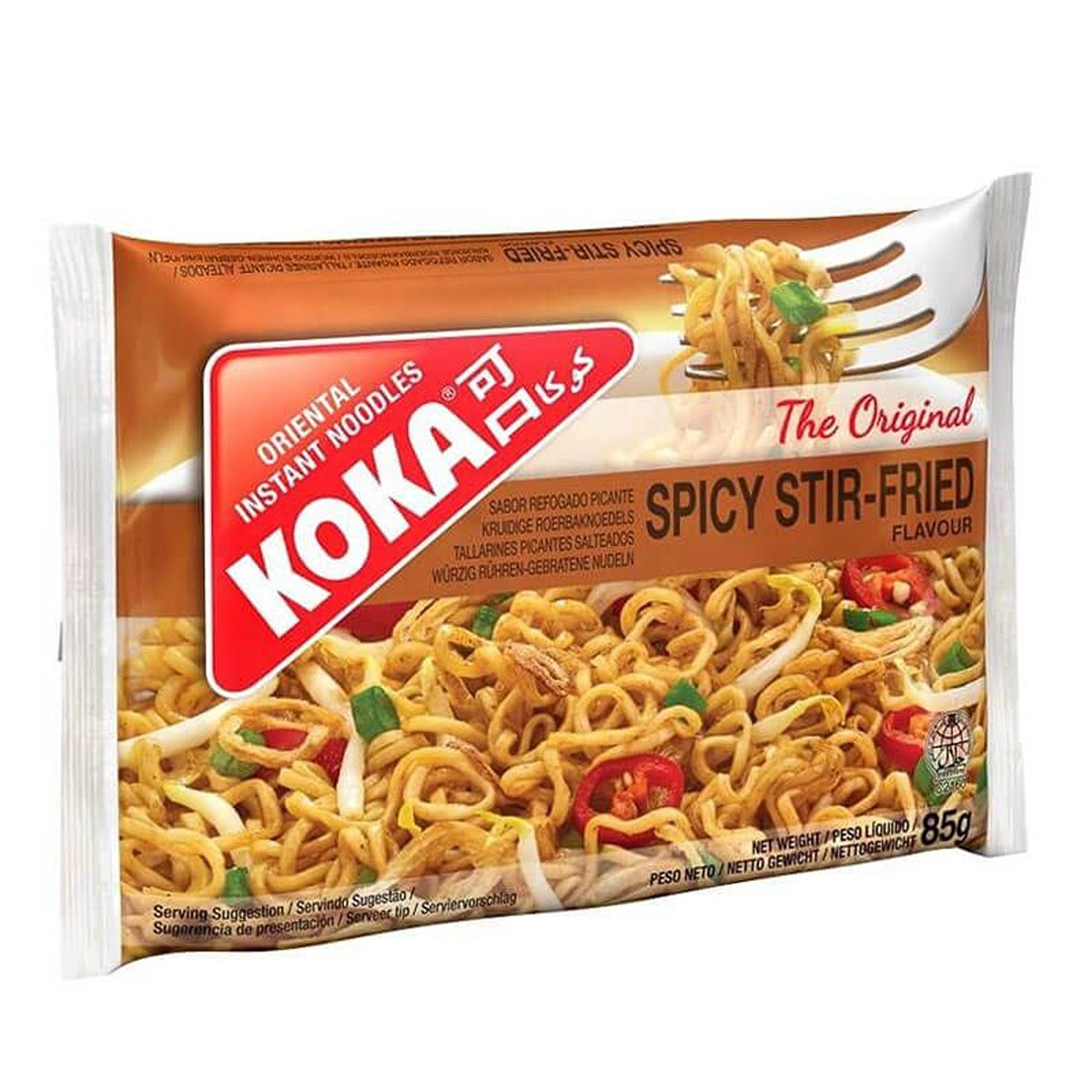 Koka - Spicy Stirfried Instant Noodles - 85g - Continental Food Store