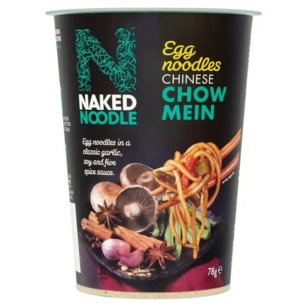 Naked - Noodle Chow Mein Noodles - 78g - Continental Food Store