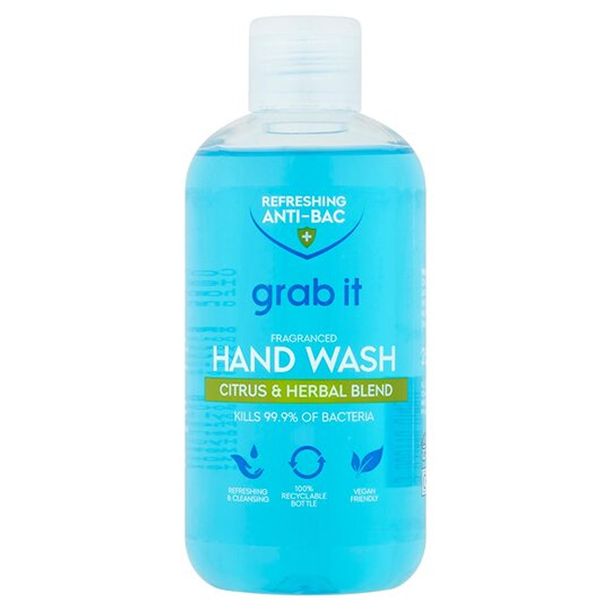 Grab It - Antibacterial Handwash Citrus & Herbal Blend - 250ml - Continental Food Store
