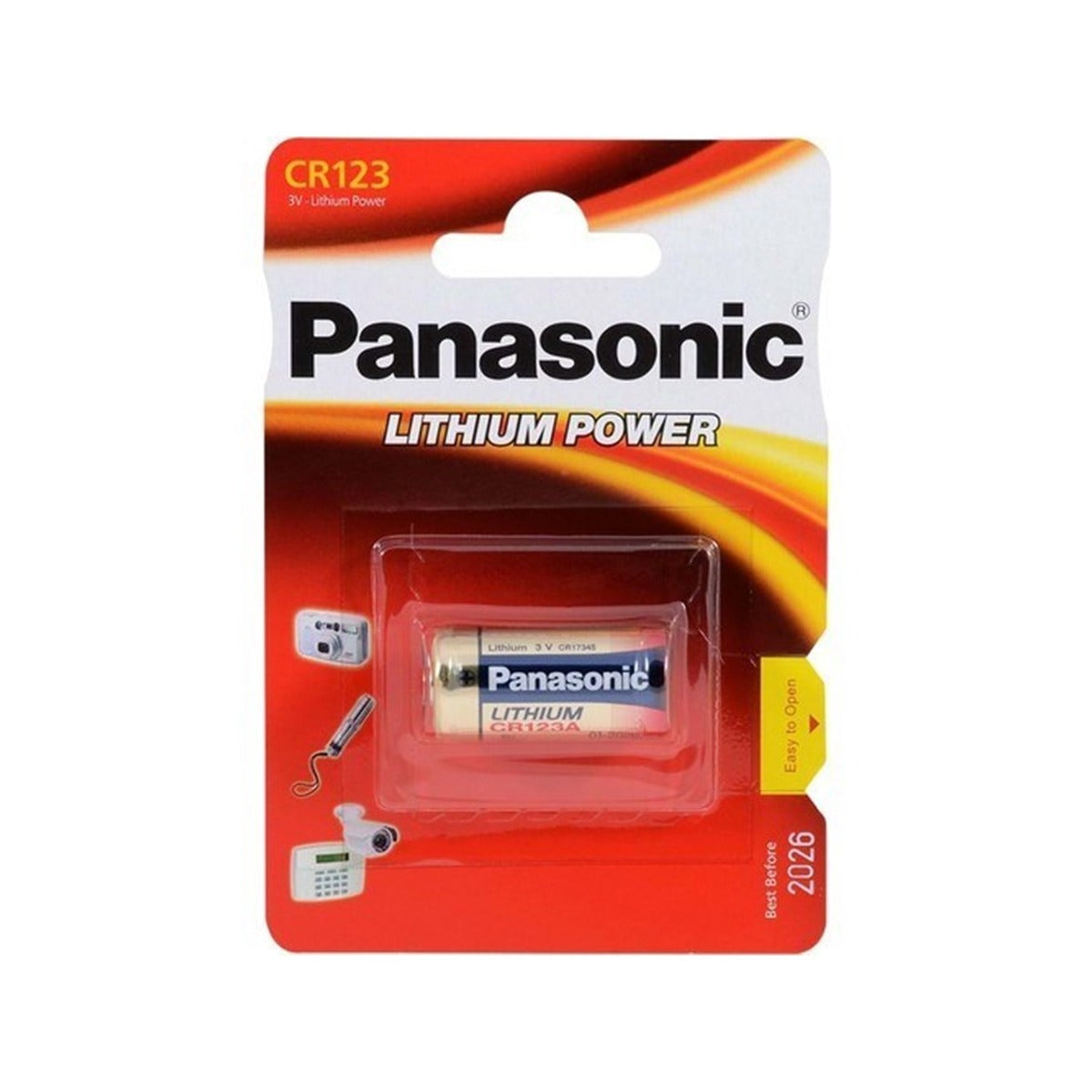 Panasonic - Lithium CR123 Battery - 3V - Continental Food Store