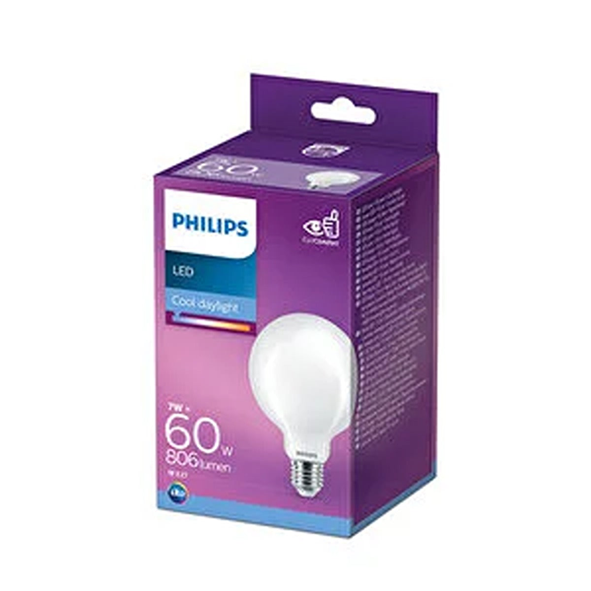 Philips - LED Bayonet Light Bulb 60W - White - Continental Food Store