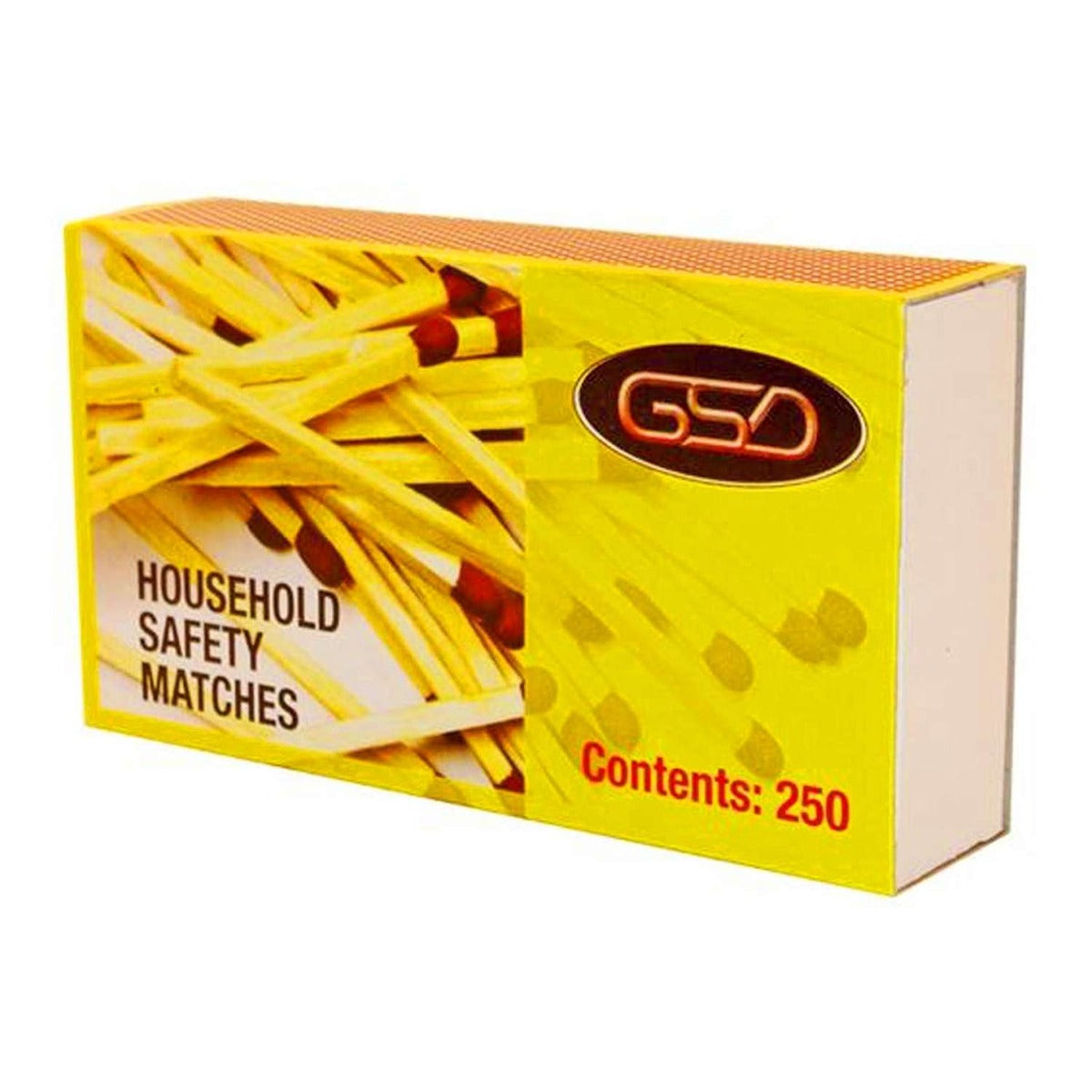 GSD - Household Safety Matches - 250 Sticks - Continental Food Store GSD - Household Safety Matches - 250 Sticks - Continental Food Store