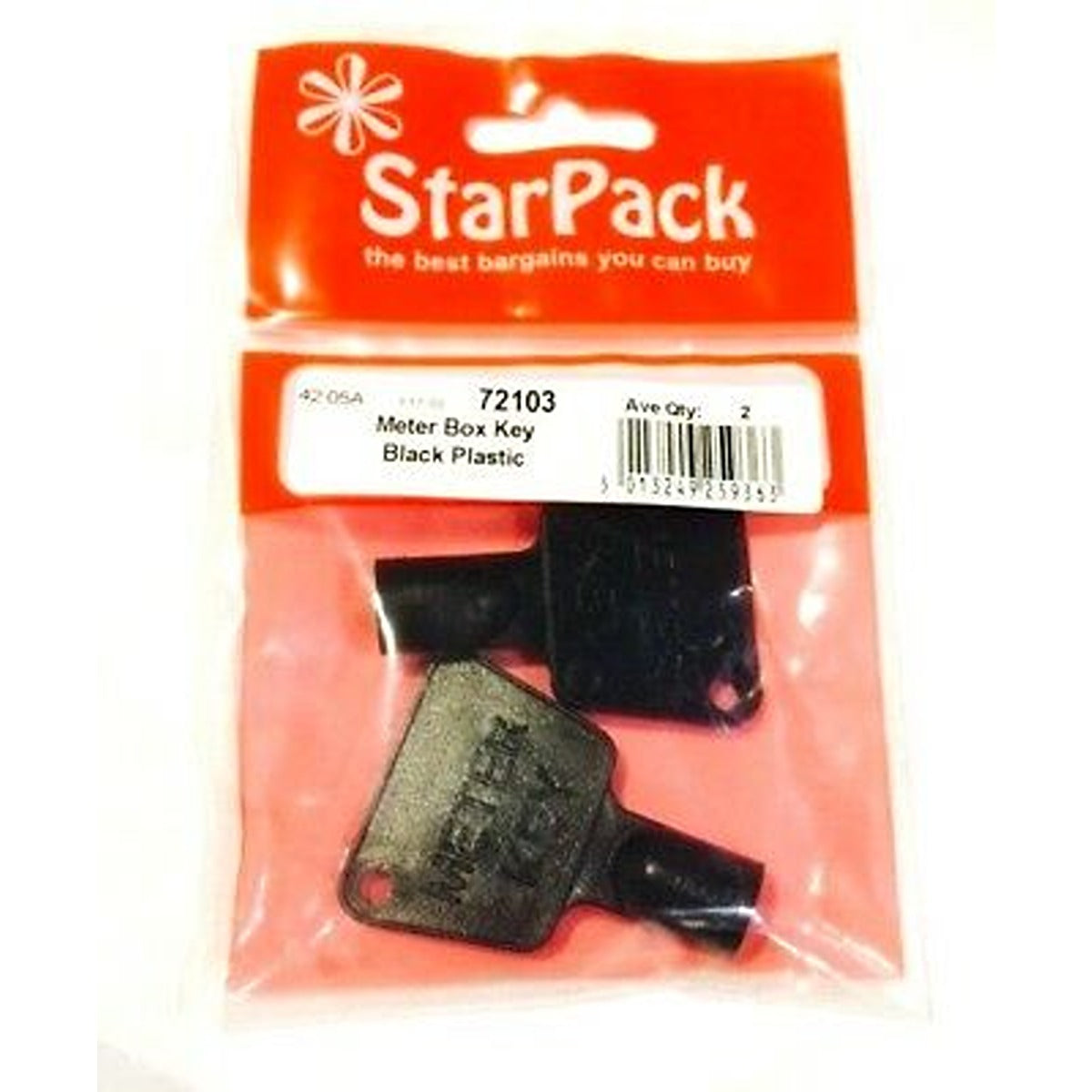 Star Pack - Meter Box Key Plastic - Continental Food Store Star Pack - Meter Box Key Plastic - Continental Food Store