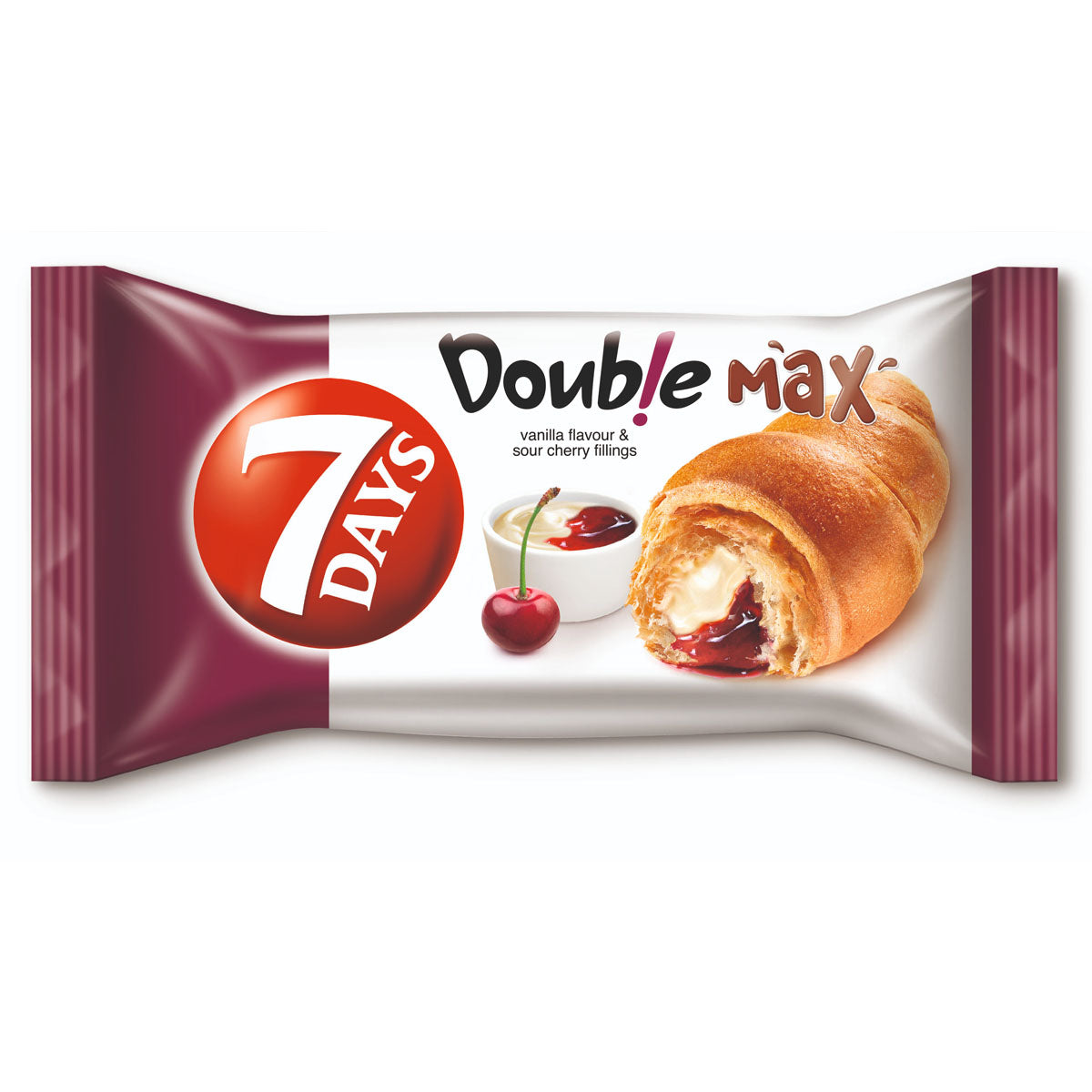 7 Days - Double Vanilla & Cherry Croissant - 80g - Continental Food Store
