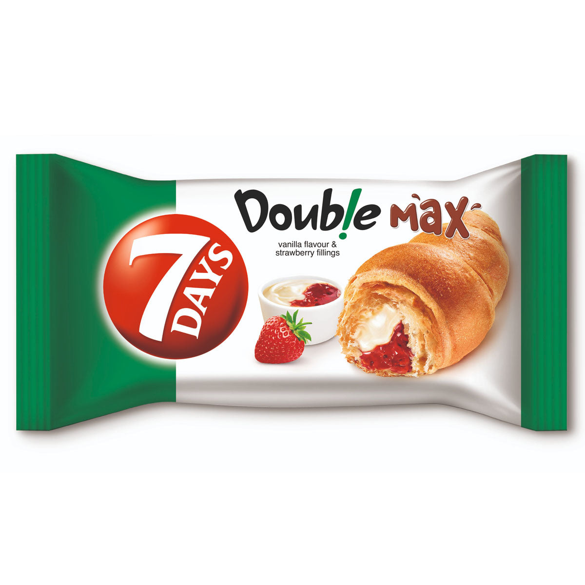 7 Days - Double Vanilla & Strawberry Croissant - 80g - Continental Food Store