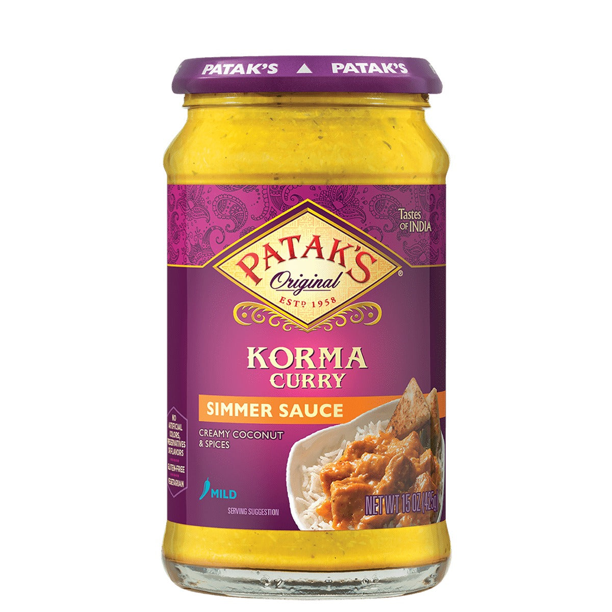 Patak's Korma Cooking Sauce 450g.