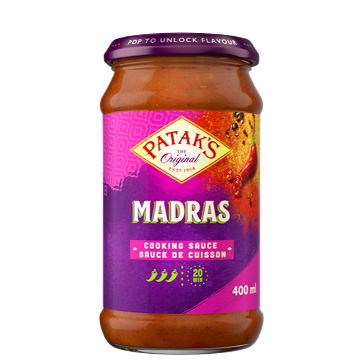 Patak's Madras Sauce 450g - Pataas.