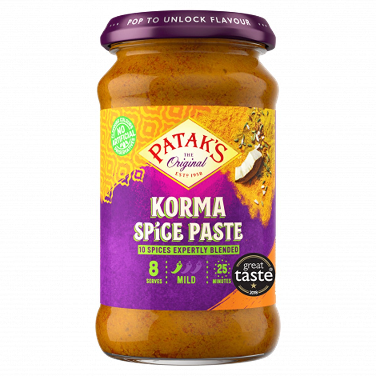 Patak's - Korma Spice Paste Mild 290g.