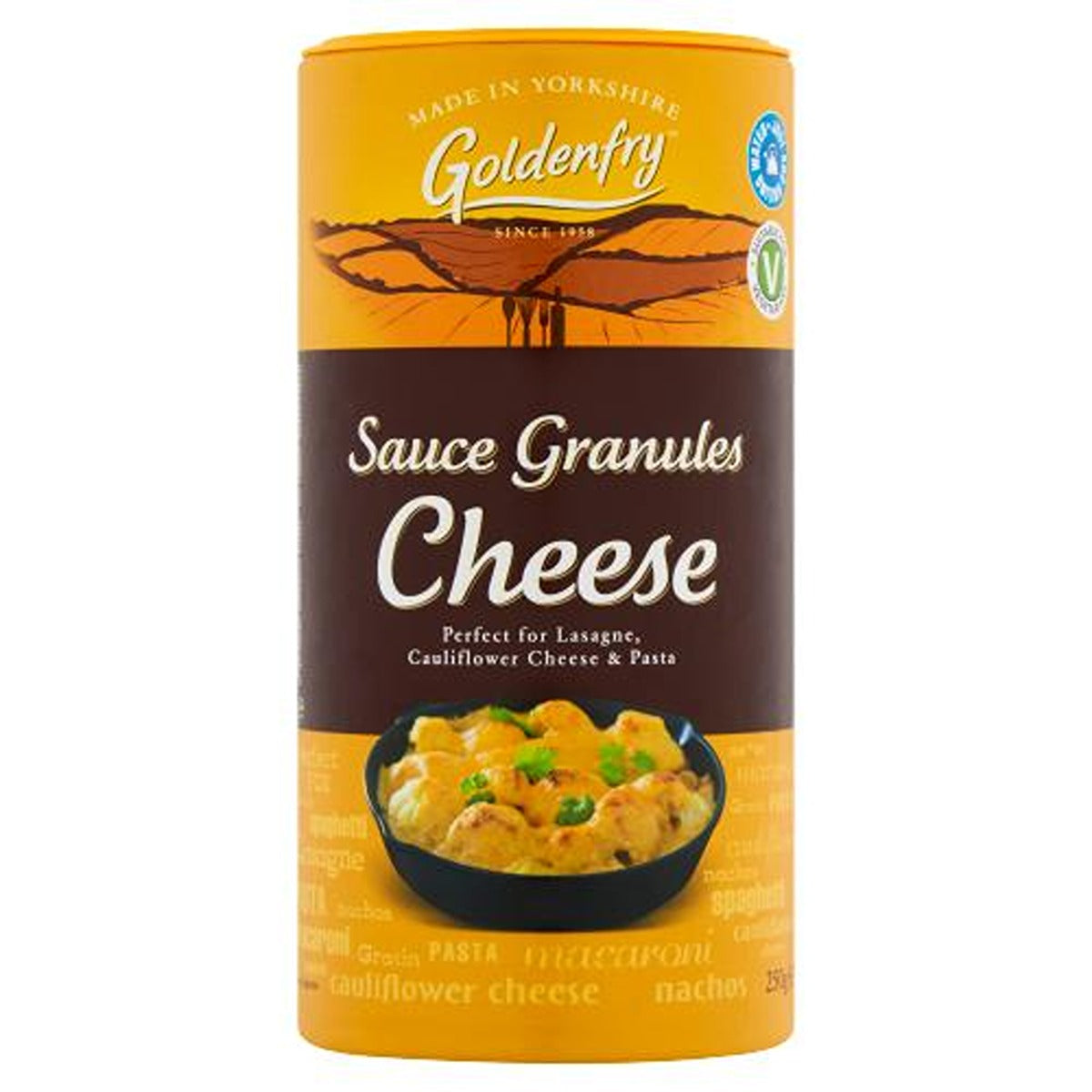 Goldenfry sauce granulated cheese.