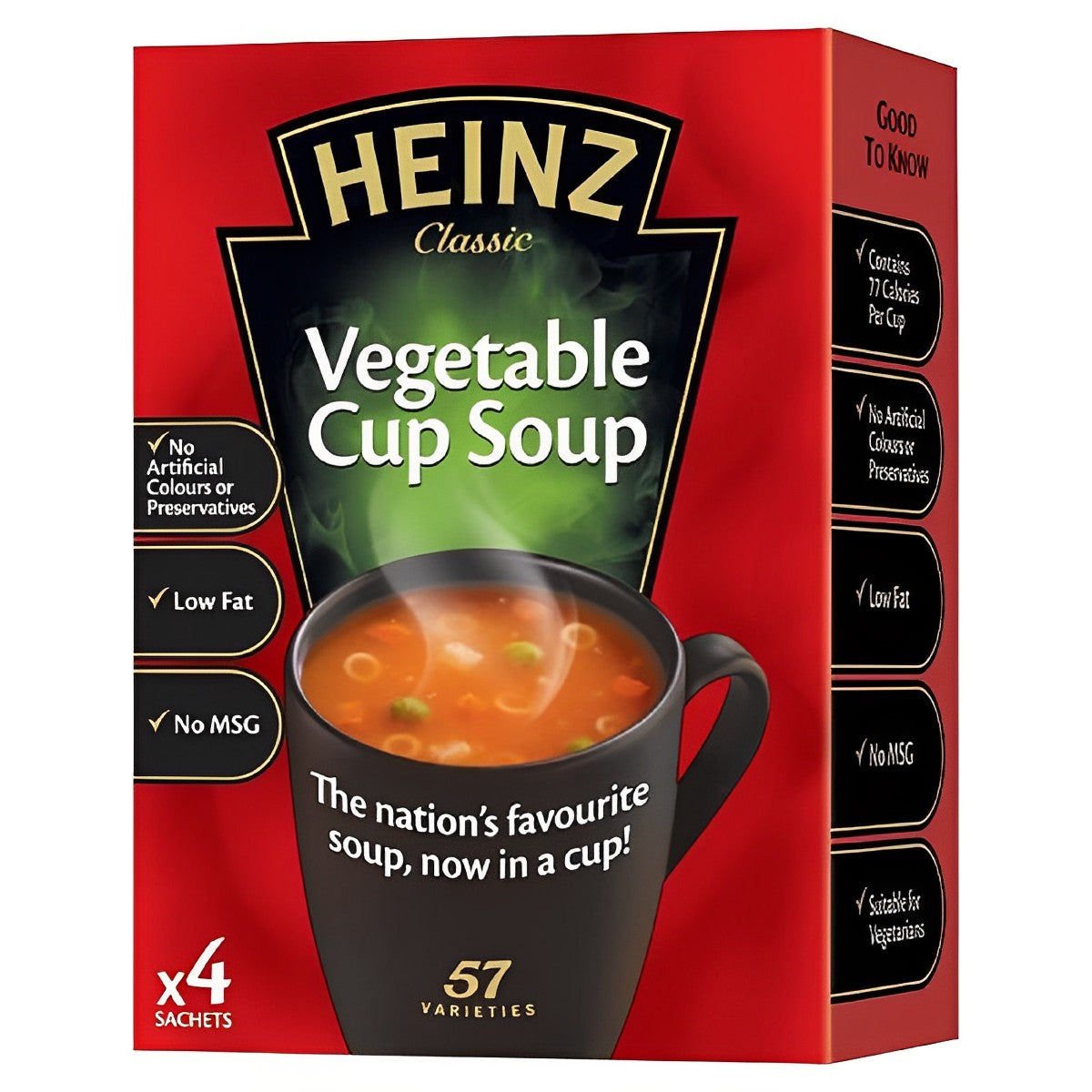 Heinz - Vegetable Cup Soup 4 Sachets - 76g - Continental Food Store