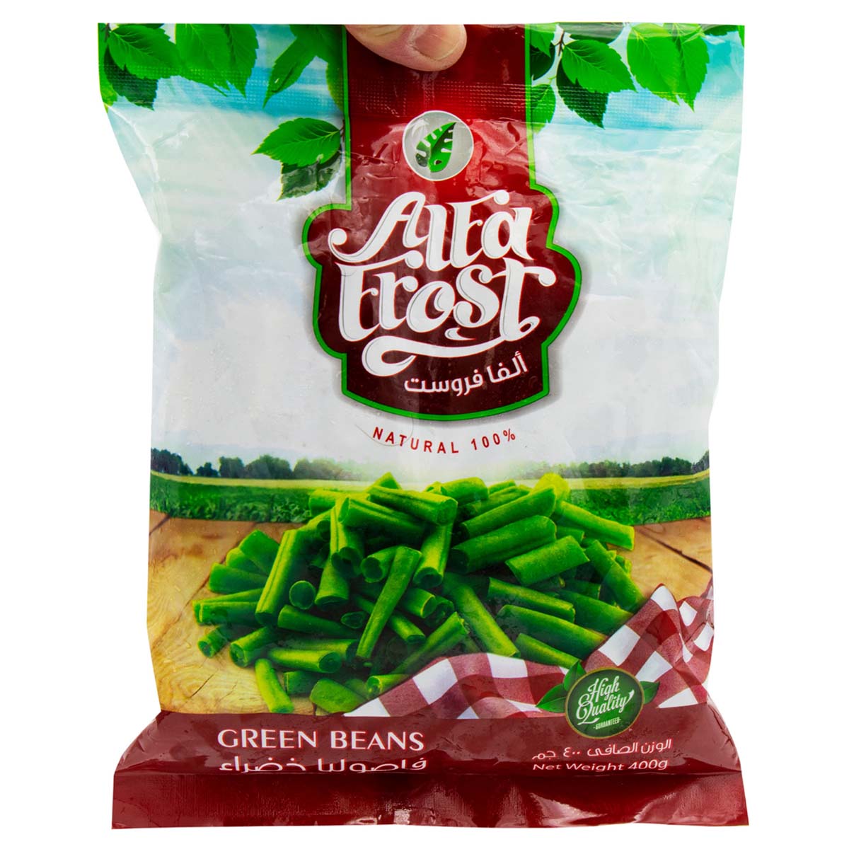 Alfa Frost - Frozen Green Beans - 400g - Continental Food Store Alfa Frost - Frozen Green Beans - 400g - Continental Food Store