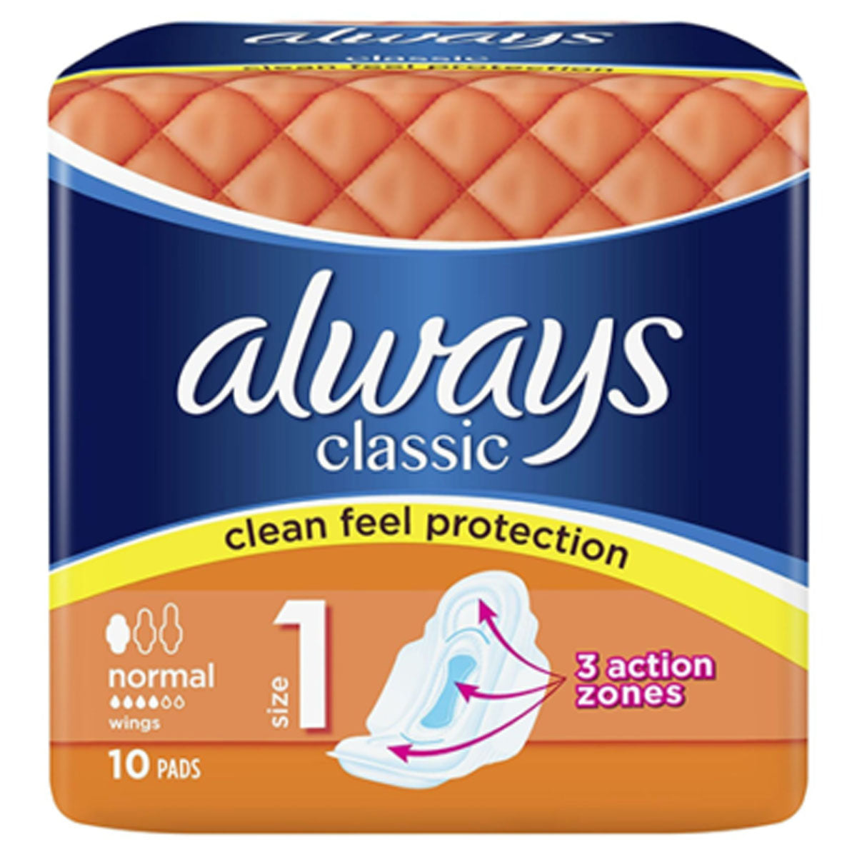 Always - Classic Normal With Wings - 10pcs - Continental Food Store Always - Classic Normal With Wings - 10pcs - Continental Food Store