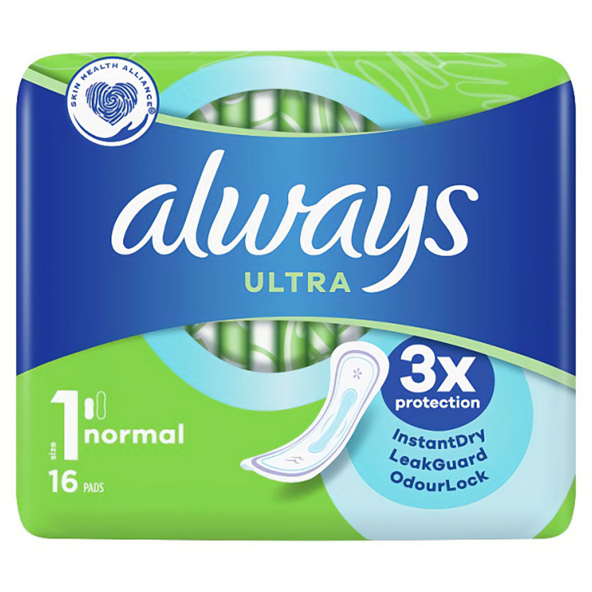 Always - Ultra Normal Sanitary Towels Size 1 - 16 Pads - Continental Food Store