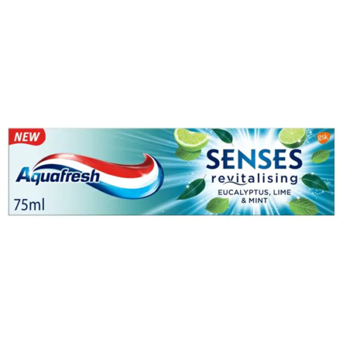Aquafresh - Senses Eucalyptus Lime & Mint Toothpaste - 75ml - Continental Food Store