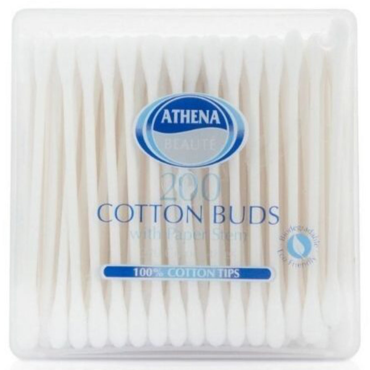Athena - Cotton Buds with Paper Stem - 200 Pack - Continental Food Store