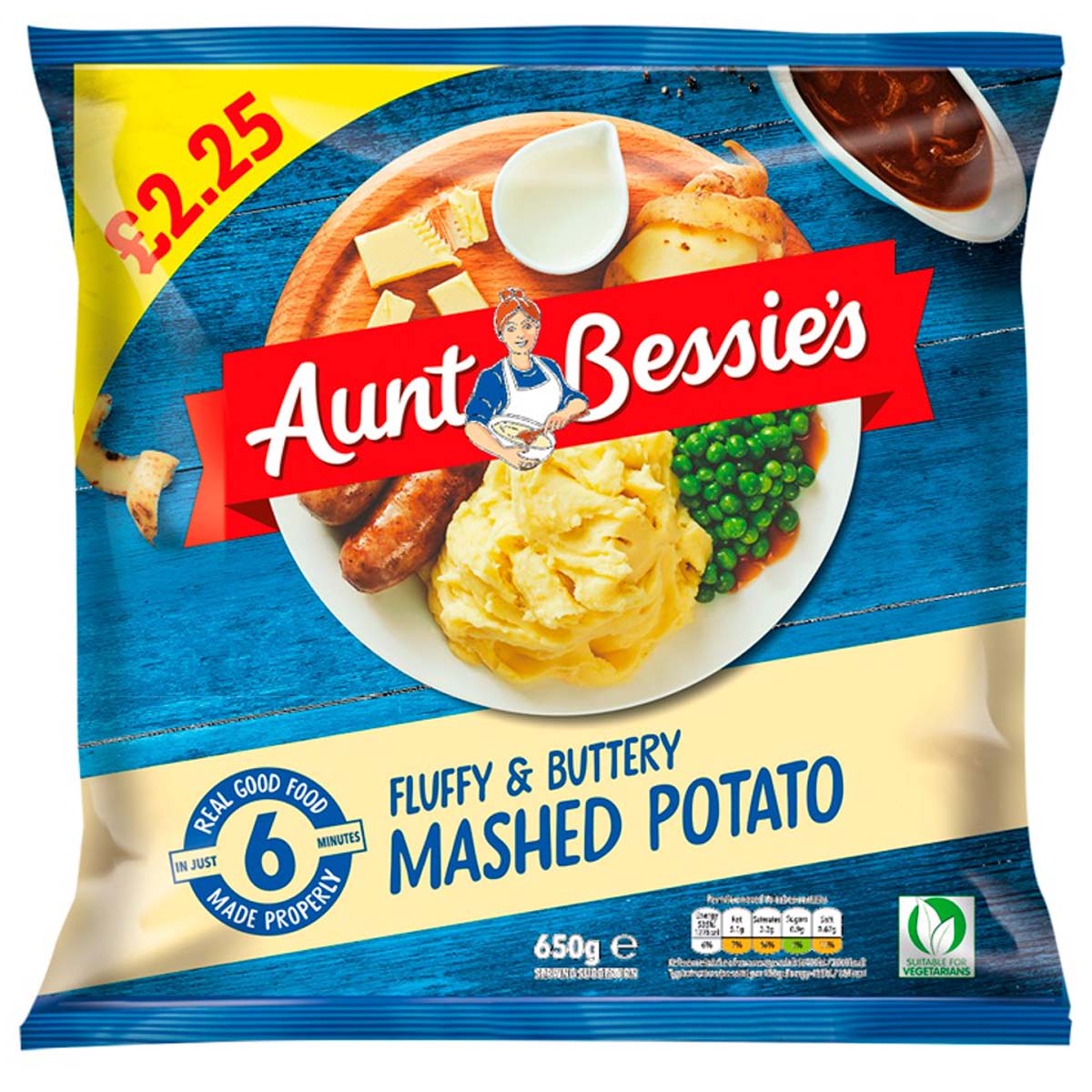 Aunt Bessie's - Fluffy & Buttery Mashed Potato - 650g - Continental Food Store