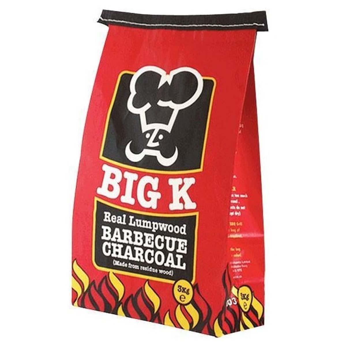 Big K - BBQ Lumpwood Charcoal - 3kg - Continental Food Store