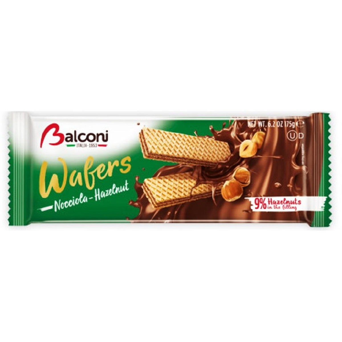 Balconi - Wafers Hazelnut Noisette - 175g - Continental Food Store Balconi - Wafers Hazelnut Noisette - 175g - Continental Food Store