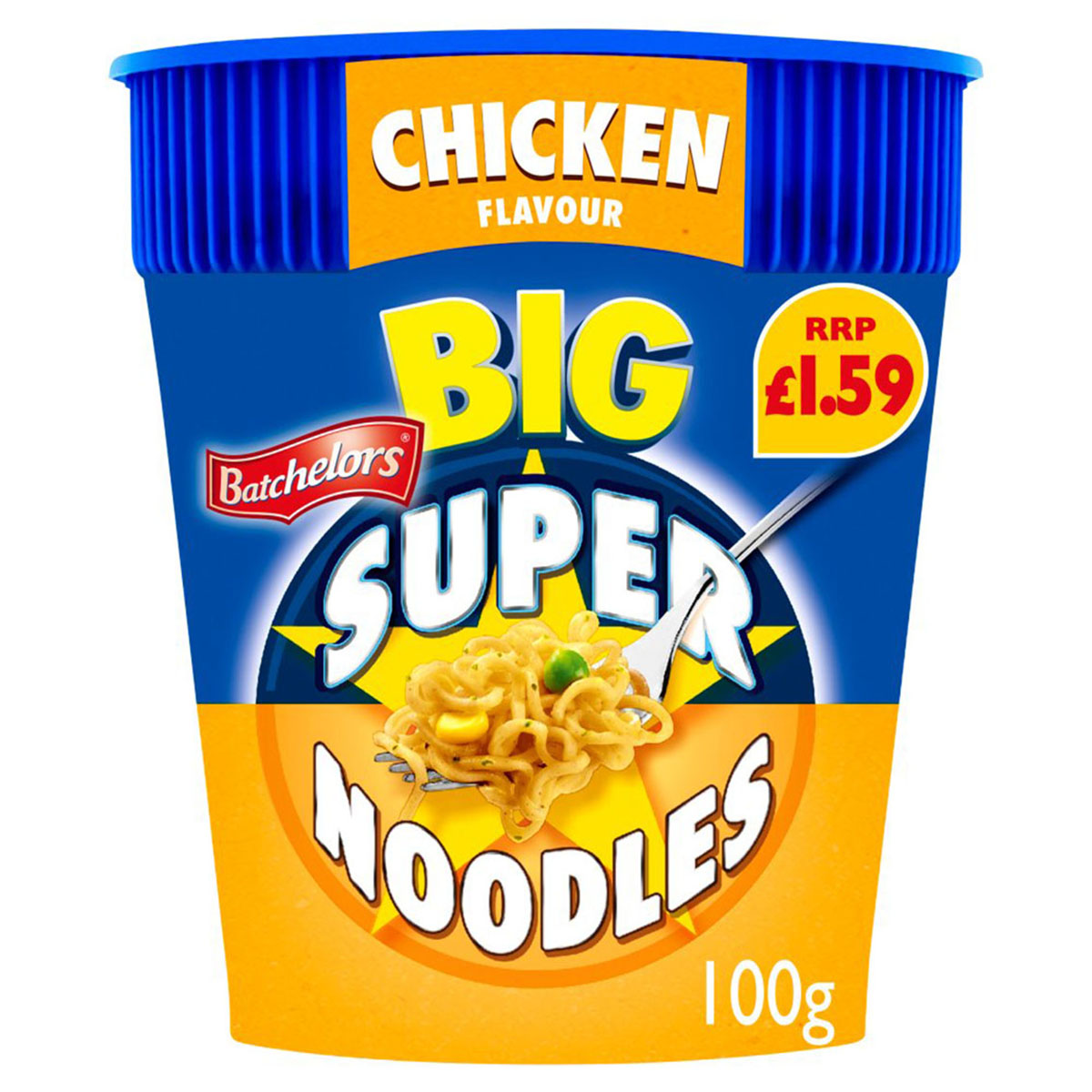 Batchelors - Big Super Noodles Chicken Flavour Instant Noodle Pot - 100g - Continental Food Store