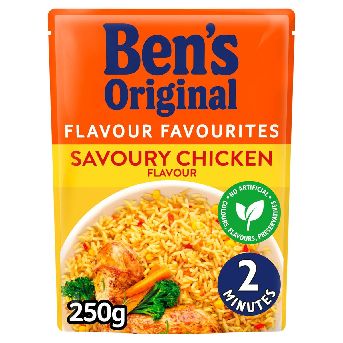Bens Original - Savoury Chicken Microwave Rice - 250g - Continental Food Store