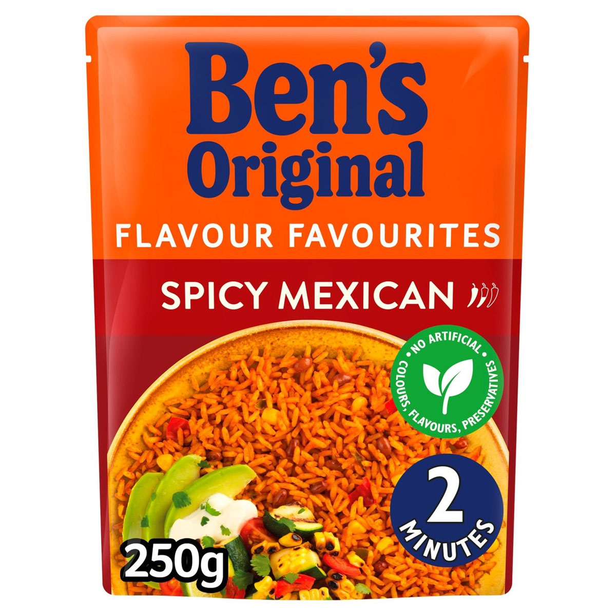 Bens Original - Spicy Mexican Microwave Rice - 250g - Continental Food Store
