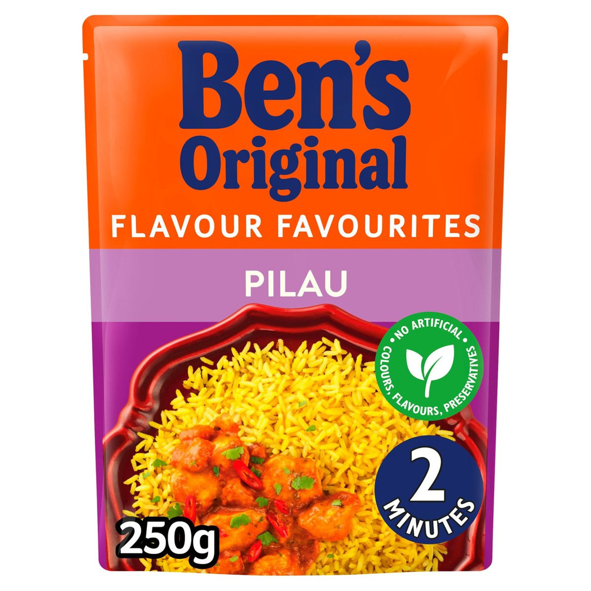 Bens Original - Pilau Microwave Rice - 250g - Continental Food Store