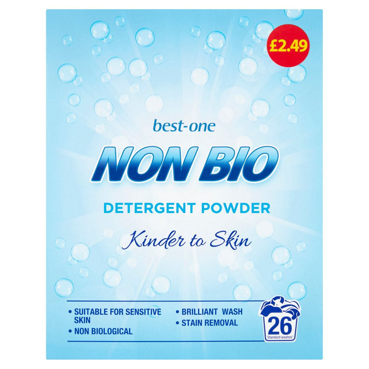 Best-One - Non Bio Detergent Powder - 26 Washes 1768g - Continental Food Store
