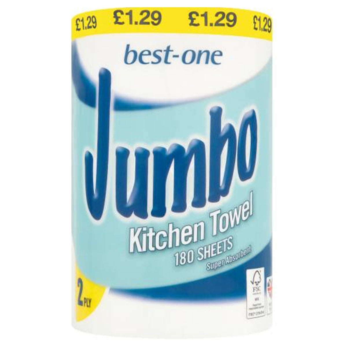 Best One - Jumbo Kitchen Towel 2 Ply - 180 Sheets - Continental Food Store