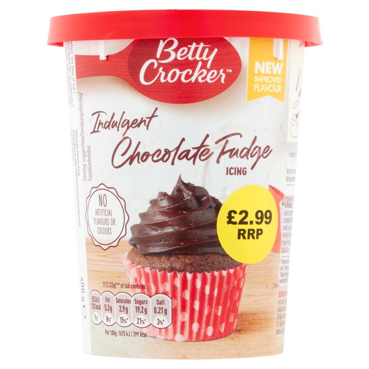 Betty Crocker - Indulgent Chocolate Fudge Icing - 400g - Continental Food Store