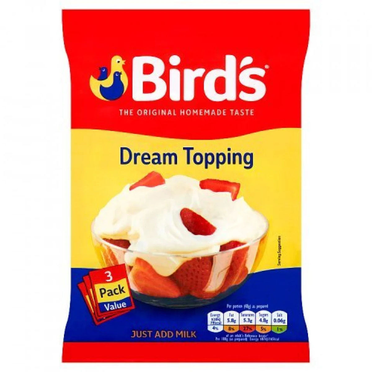 Birds - Dream Topping - 3 Pack - Continental Food Store Birds - Dream Topping - 3 Pack - Continental Food Store
