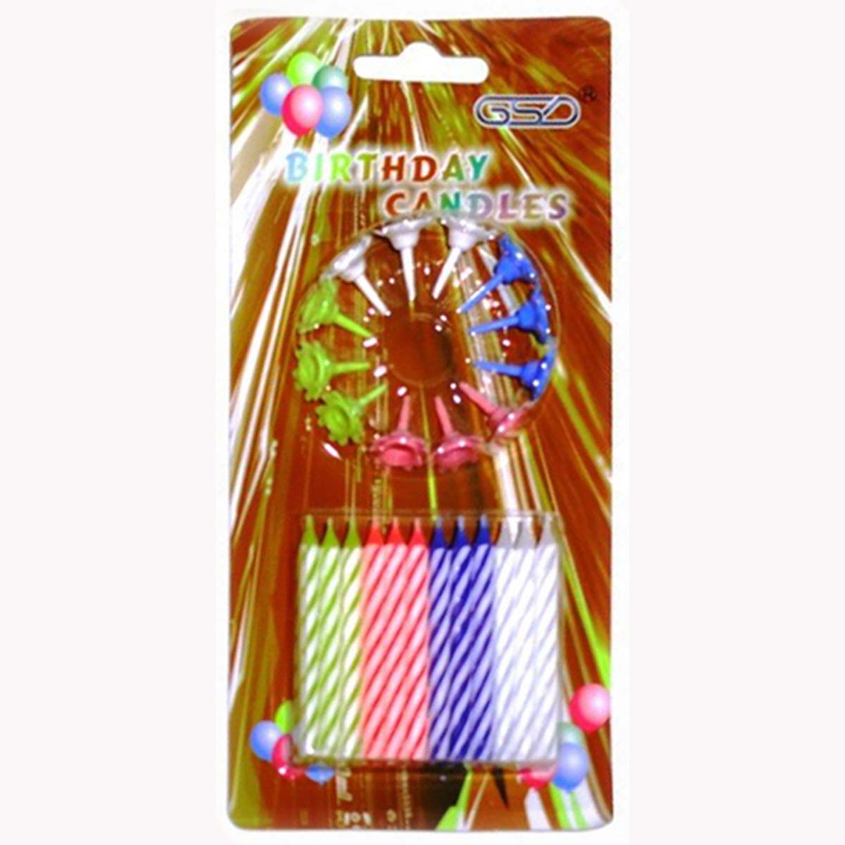 GSD - Birthday Candles - 12pcs - Continental Food Store GSD - Birthday Candles - 12pcs - Continental Food Store
