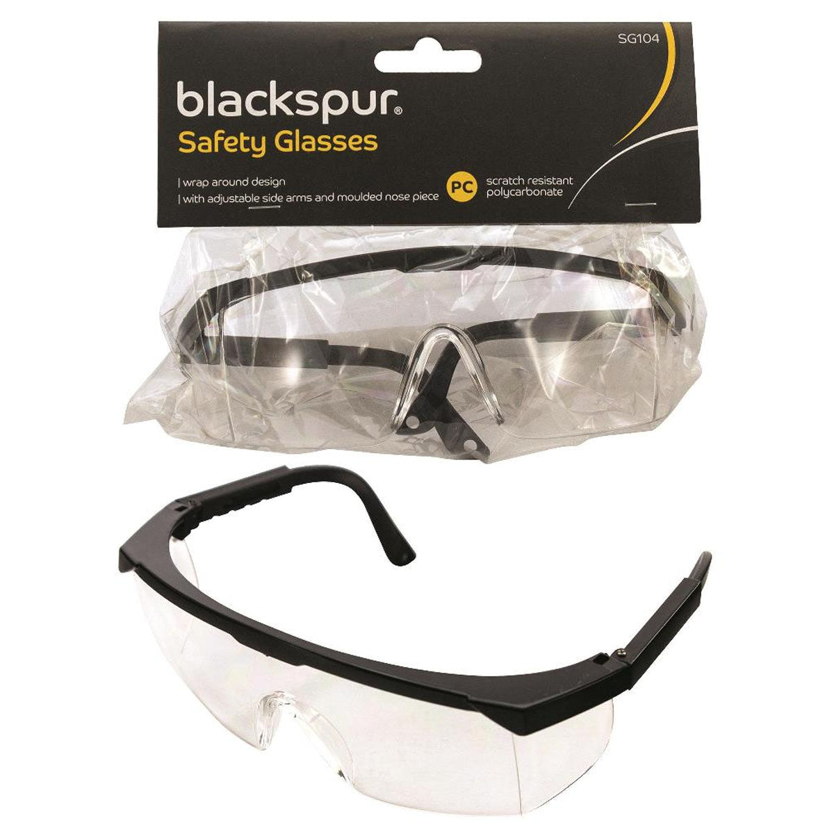 Blackspur - Safety Glasses - 1 Pack - Continental Food Store