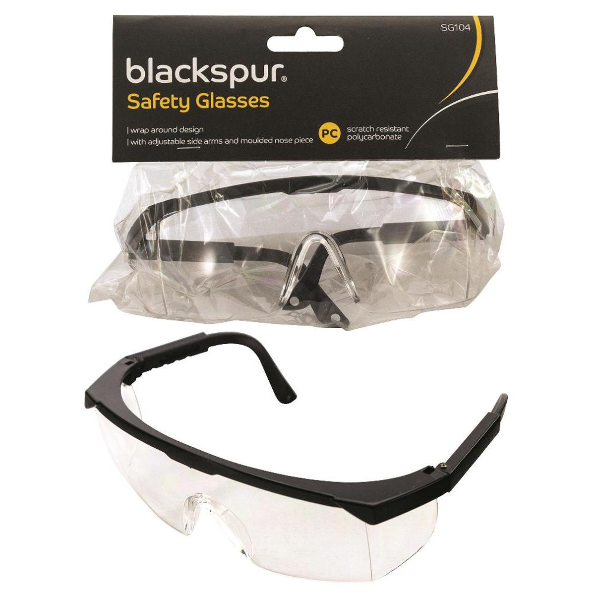 Blackspur - Safety Glasses - 1 Pack - Continental Food Store Blackspur - Safety Glasses - 1 Pack - Continental Food Store