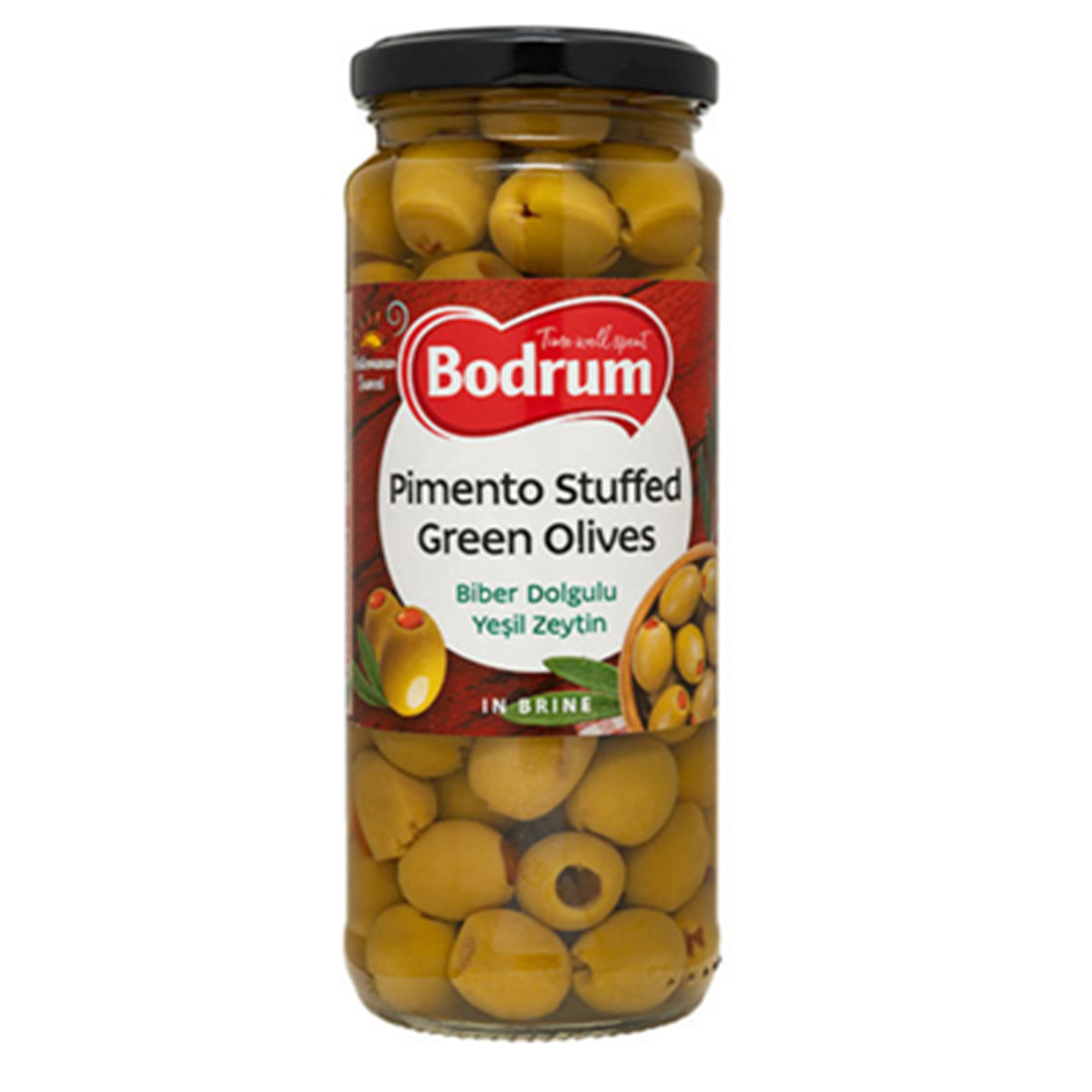 Bodrum Pimento Stuffed Green Olives - 320g.