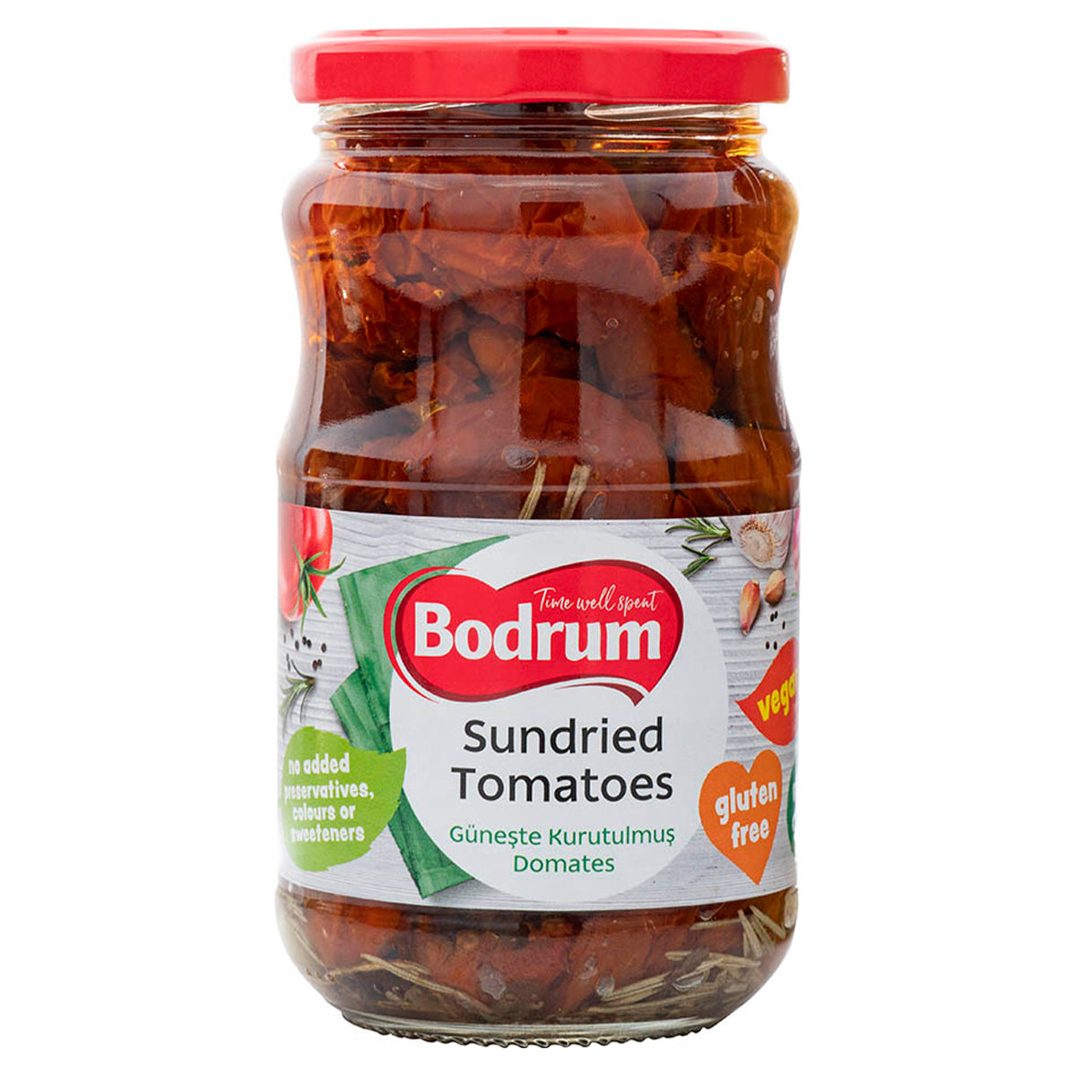 Bodrum - Sun Dried Tomatoes - 330g in a jar.