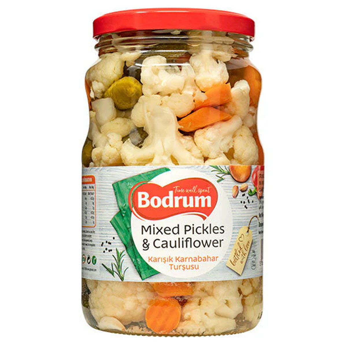 Bodrum - Cauliflower Mixed Pickles - 670gr - Continental Food Store Bodrum - Cauliflower Mixed Pickles - 670gr - Continental Food Store