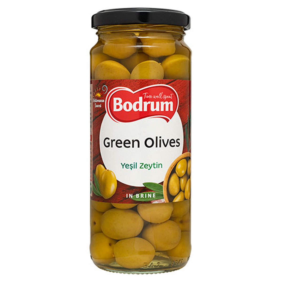 Bodrum - Whole Green Olives - 340g - Continental Food Store