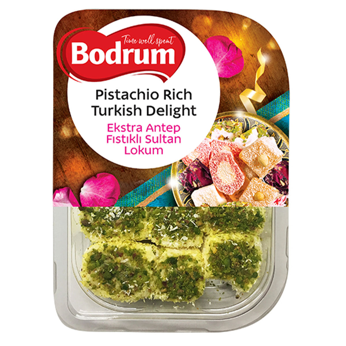 Bodrum - Pistachio Rich Sultan Delight - 200g - Continental Food Store Bodrum - Pistachio Rich Sultan Delight - 200g - Continental Food Store