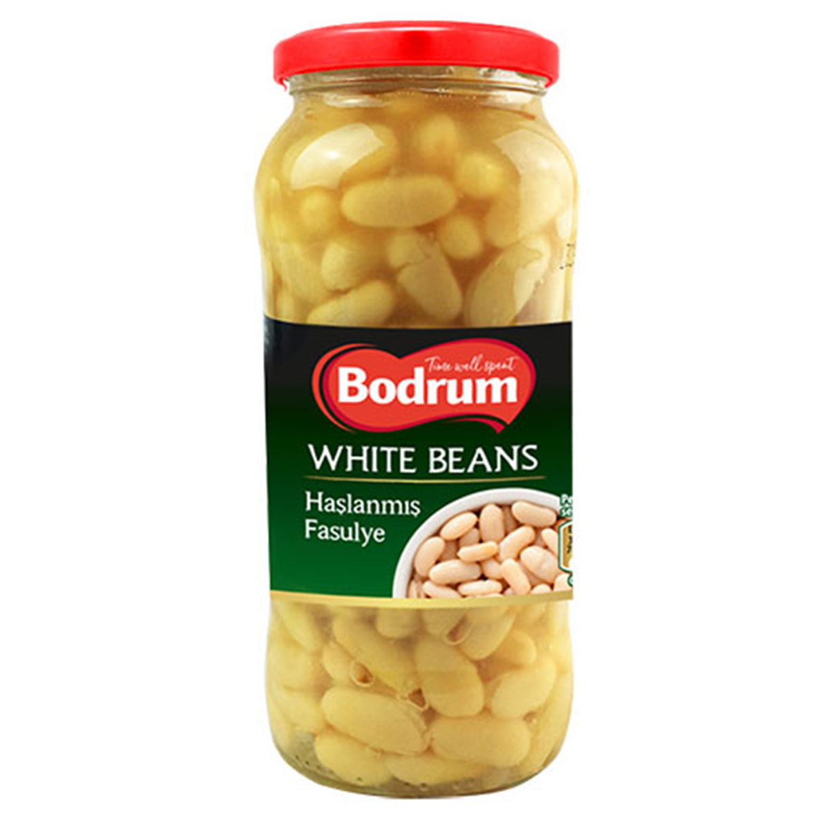 Bodrum - White Beans in Jar - 540g - Continental Food Store Bodrum - White Beans in Jar - 540g - Continental Food Store